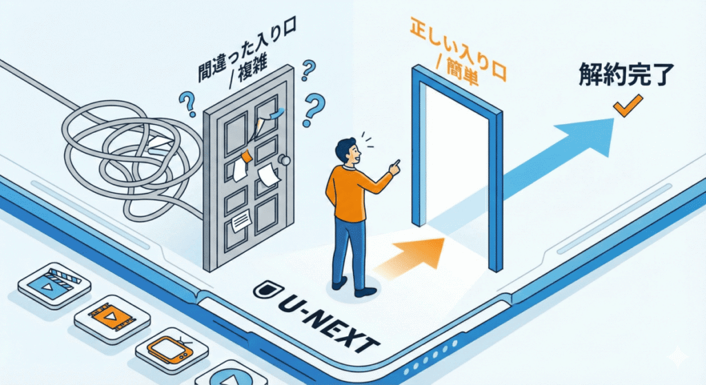 まとめ:U-NEXTの解約は「入り口」さえ間違えなければ簡単!