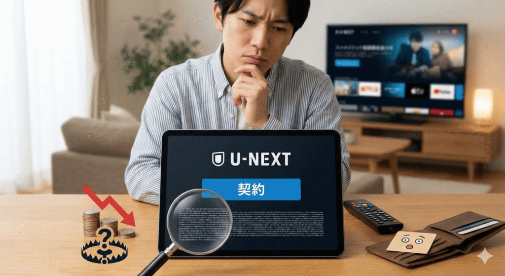 契約前に知っておきたいU-NEXTの注意点（デメリット）