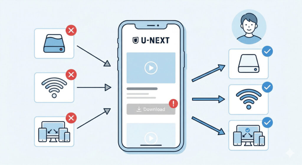 ダウンロードできないときの原因と対処法
