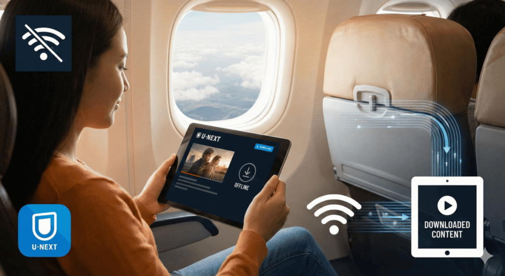 U-NEXTのダウンロード機能とは？オフライン再生のメリット