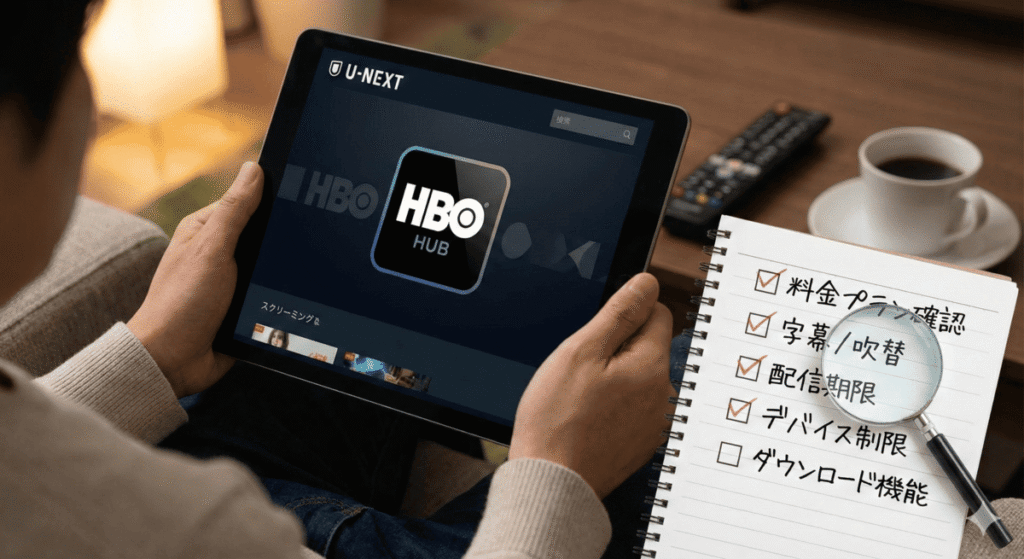U-NEXTでHBO作品を楽しむ際の注意点
