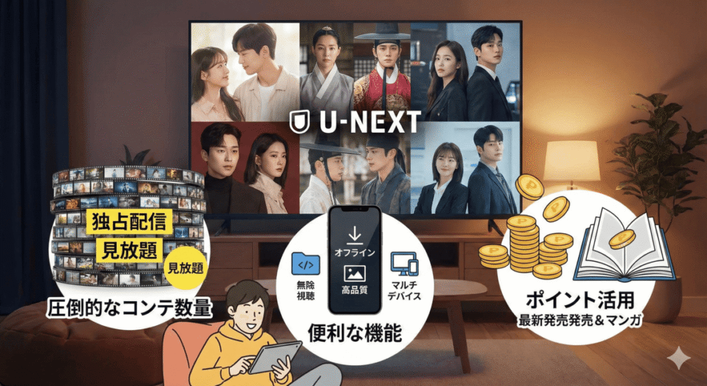 なぜ韓国ドラマ好きは「U-NEXT」を選ぶのか？3つの決定的な理由