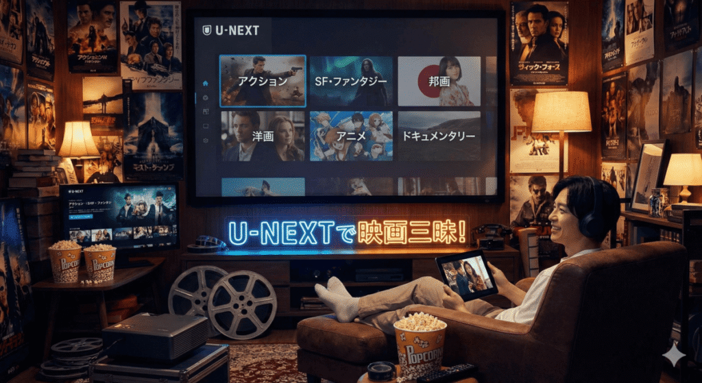 映画好きにおすすめ!U-NEXTで観るべきジャンル