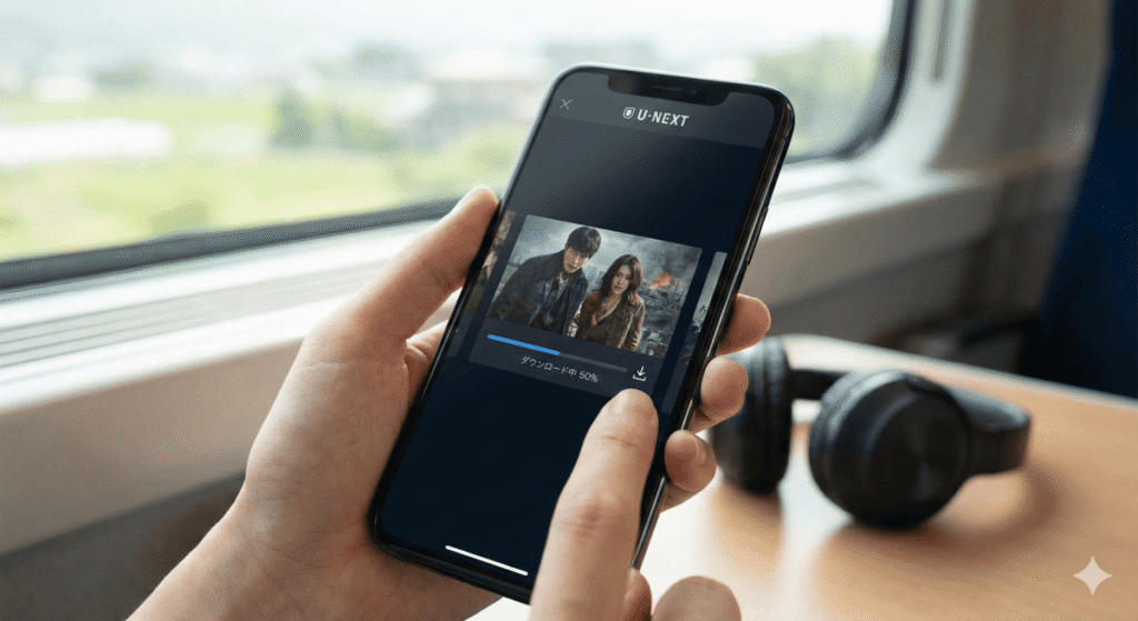 U-NEXTで動画をダウンロードする手順
