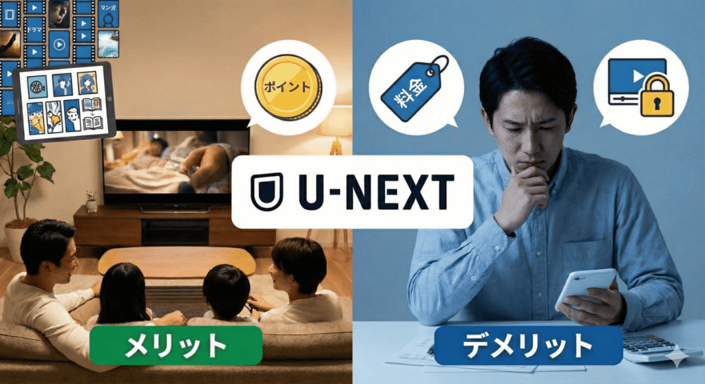 U-NEXTのメリット/デメリット