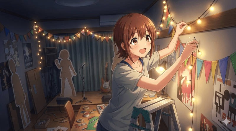 部屋のライティング