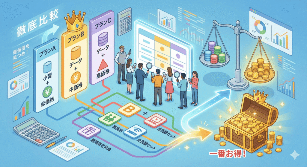 【徹底比較】どの組み合わせが一番お得？