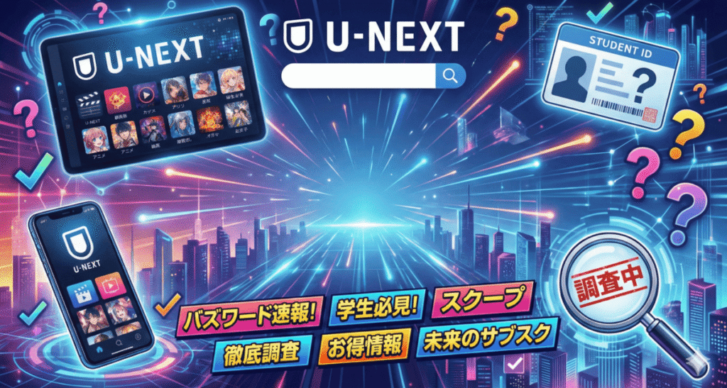 2026年最新！U-NEXT学割プランの有無と現状