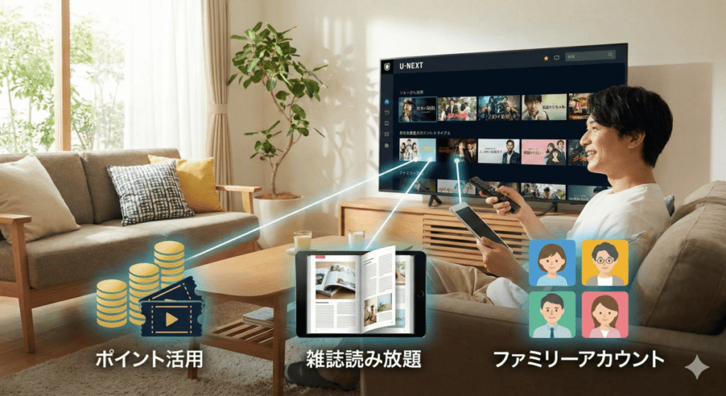 U-NEXTを使い倒す！独占作品以外の「3つのメリット」