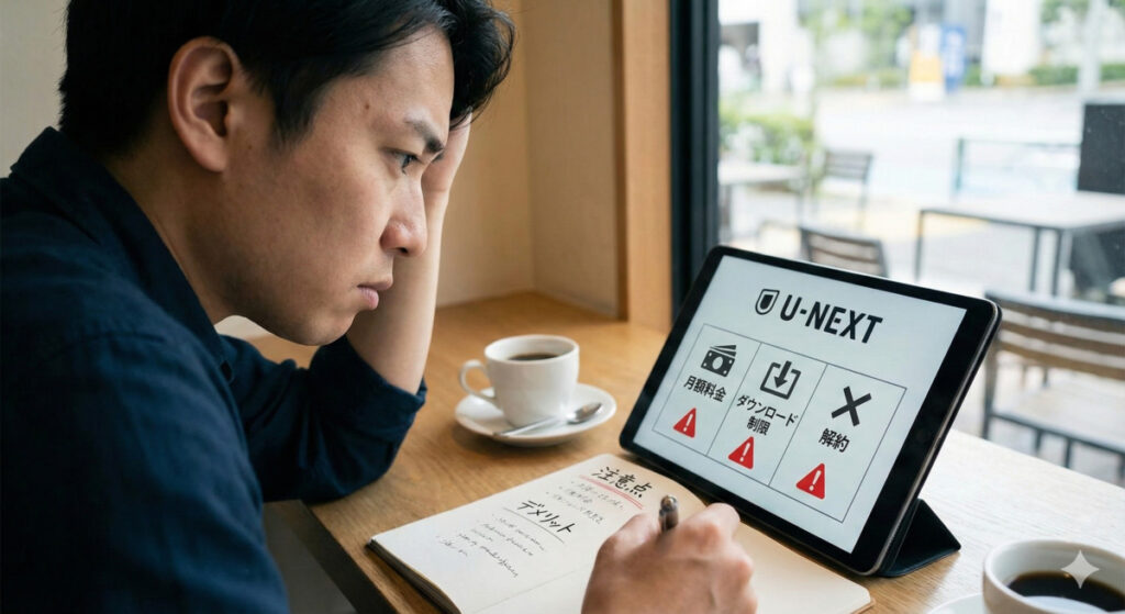 契約前に要確認!U-NEXTの知っておくべきデメリット(注意点)