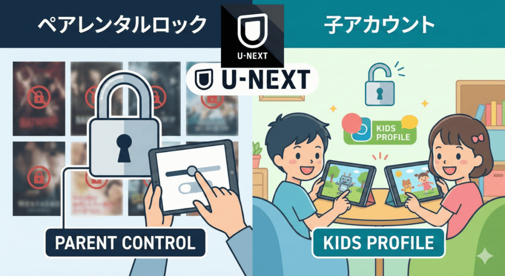 ペアレンタルロックと子アカウントの違い