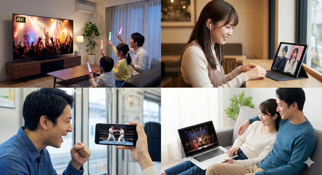 U-NEXTライブ配信はこんな人におすすめ