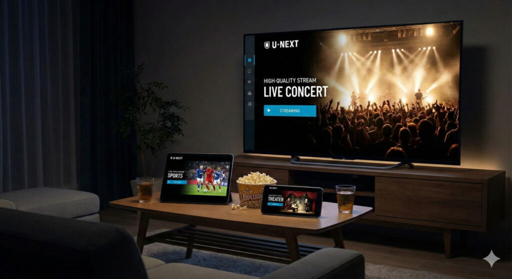 U-NEXTのライブ配信とは？