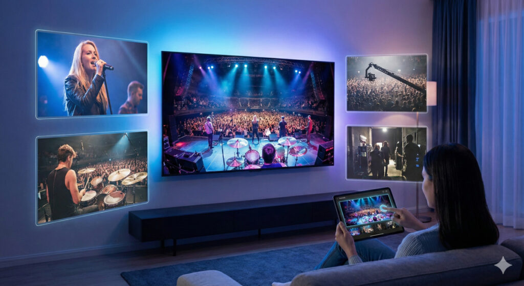 U-NEXTならではの独自機能：マルチアングル配信