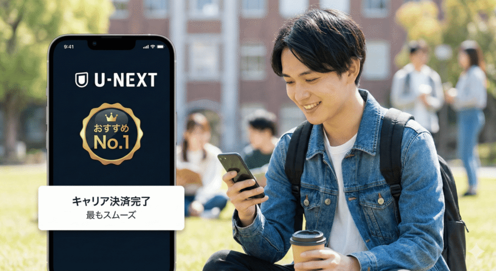 【おすすめNo.1】学生なら「キャリア決済」が最もスムーズ