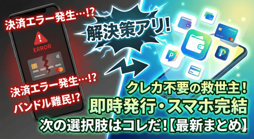 バンドルカードが使えなかった場合の代替案【クレカなしでOK】