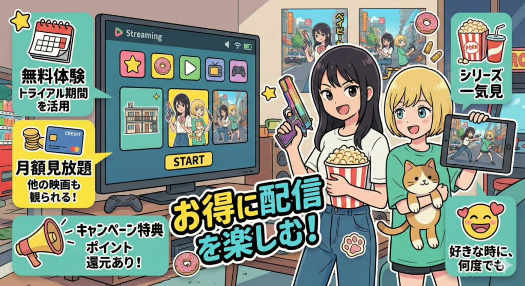 『ベイビーわるきゅーれ ナイスデイズ』の配信を無料・お得に楽しむ3つの裏技