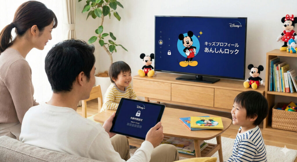 子どもがいる家庭向け!ディズニープラス年齢制限の確実なロック方法