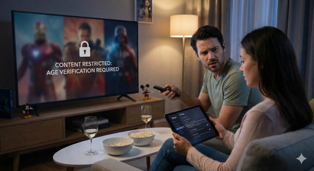 大人なのに見れない?ディズニープラスで年齢制限の解除が必要な理由