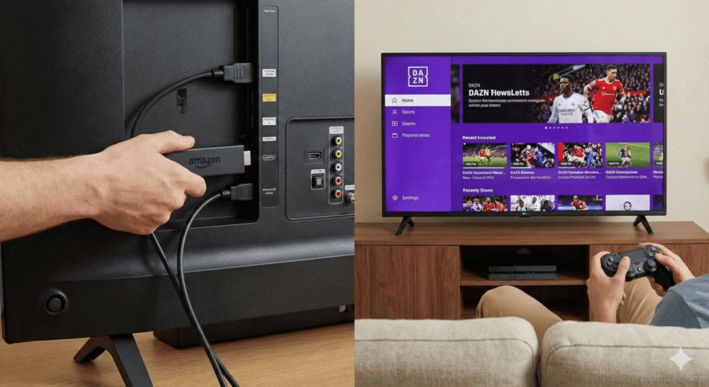 テレビの大画面でプロ野球を見るための設定方法