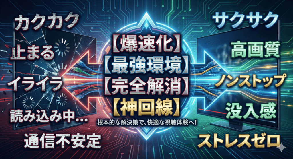 それでもHuluが止まる場合の根本的な解決策【快適な視聴環境へ】