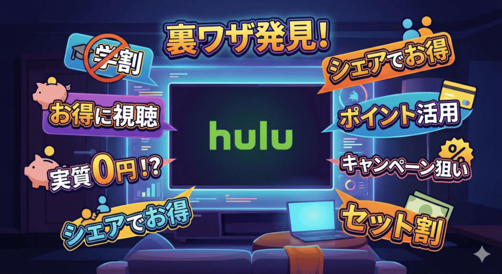 Huluに学割はないが「安くお得」に利用する裏ワザはある？