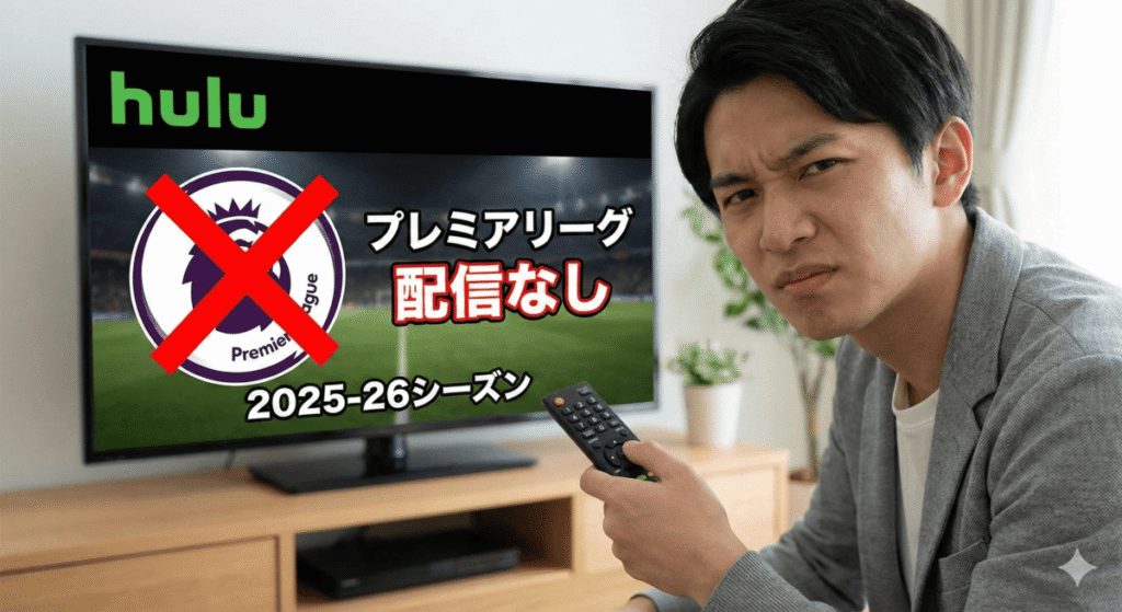 【結論】Huluでプレミアリーグは視聴できない!(2025-26シーズン最新)