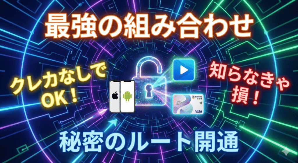 U-NEXTの支払いにバンドルカードを使う裏ワザ【iPhone・Android】