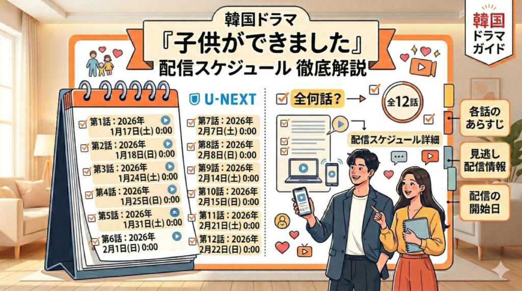 【スケジュール】『子供ができました』配信はいつから？更新日・全何話かを解説