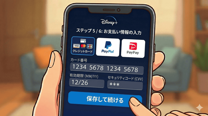 お支払い情報を入力する