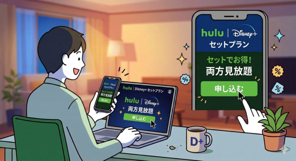 Hulu | Disney+ セットプランに申し込む