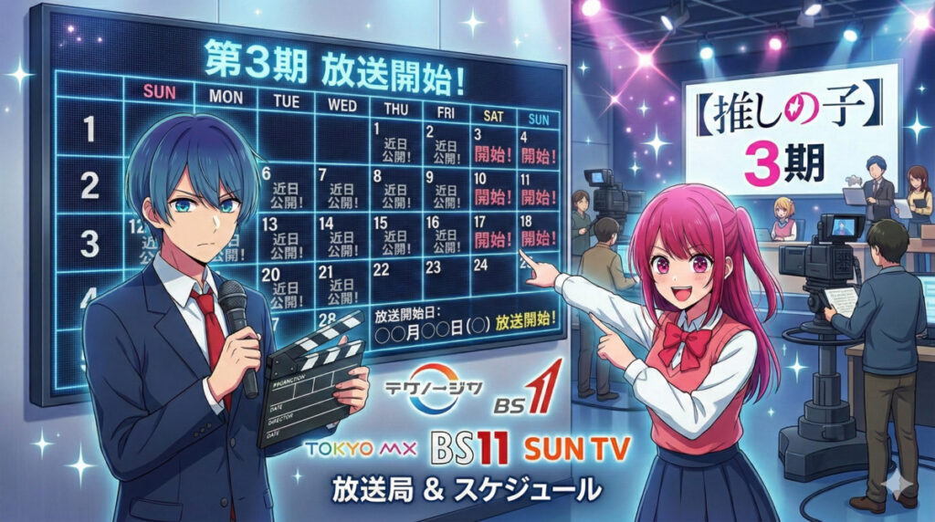 TVアニメ「推しの子 3期」の放送日はいつ?放送局とスケジュール