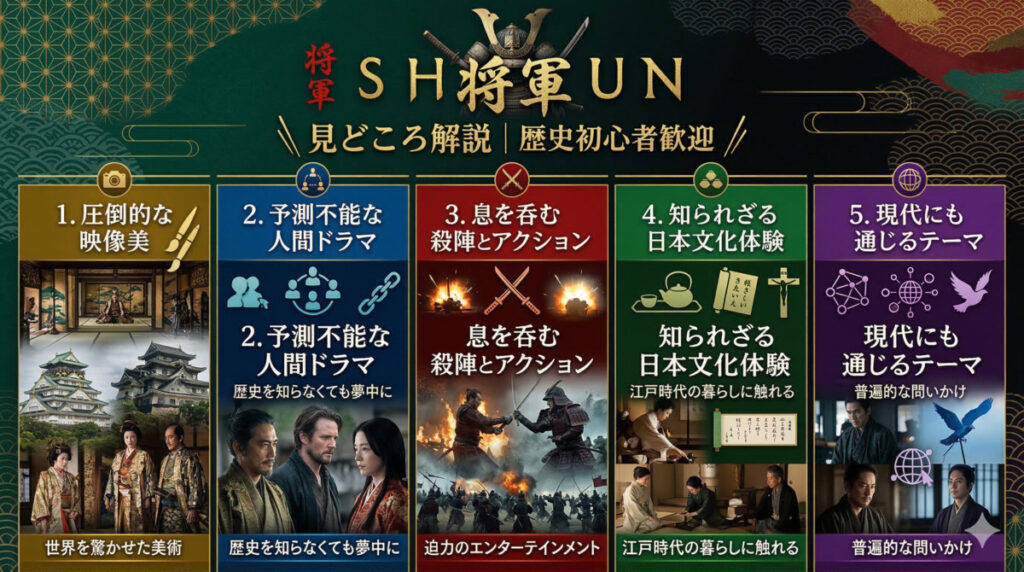 【SHOGUN 将軍】見どころ｜歴史が苦手でも楽しめる5つの理由