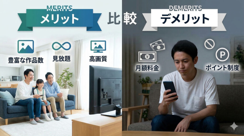 U-NEXTを使うメリット・デメリットを正直に解説