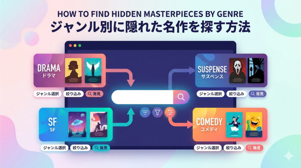 U-NEXTの隠れた名作をジャンル別に探す方法