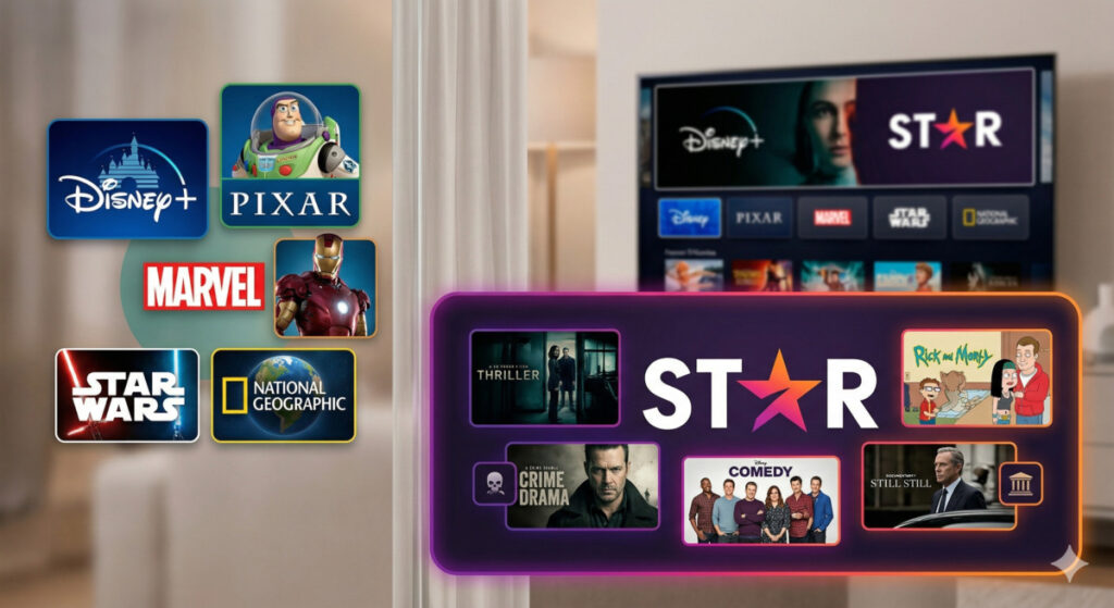 ディズニープラスの「スター」とは?他のコンテンツと何が違うの?