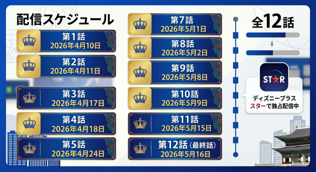 『21世紀の大君夫人』の配信スケジュールと話数