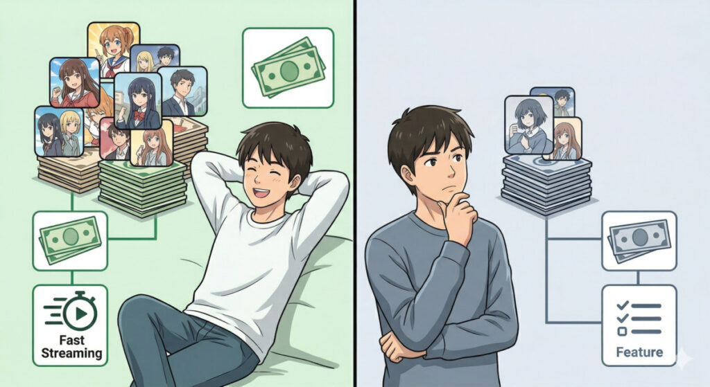 Huluと他社VODのアニメ比較【料金・作品数・特徴】