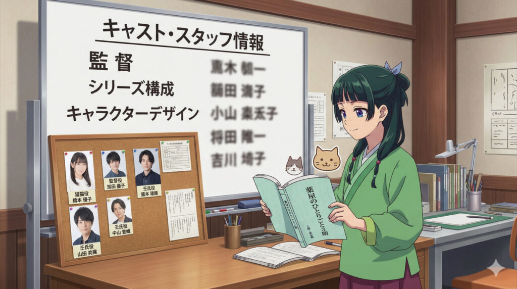 【薬屋のひとりごと】アニメ3期のキャスト・スタッフ情報