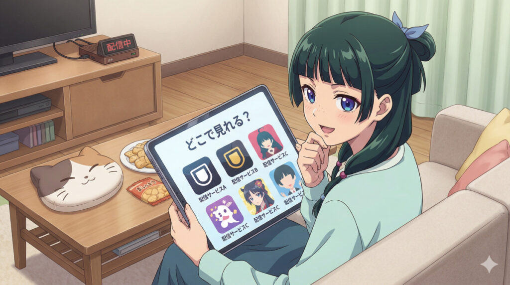 【薬屋のひとりごと】アニメ3期はどこで見れる？配信サービス比較