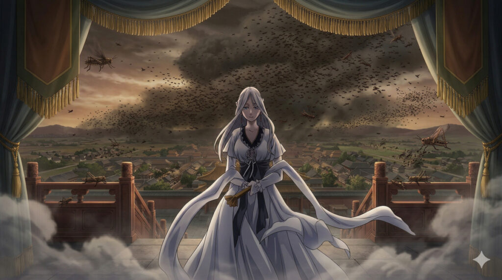 2. 国を襲う災害「蝗害」と謎の巫女