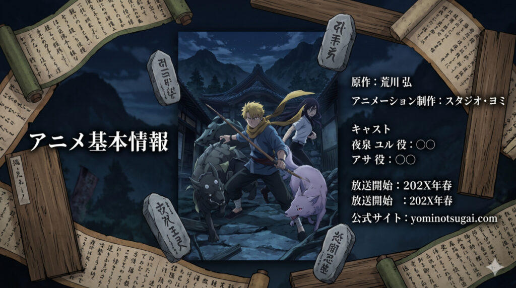 【黄泉のツガイ】アニメ基本情報