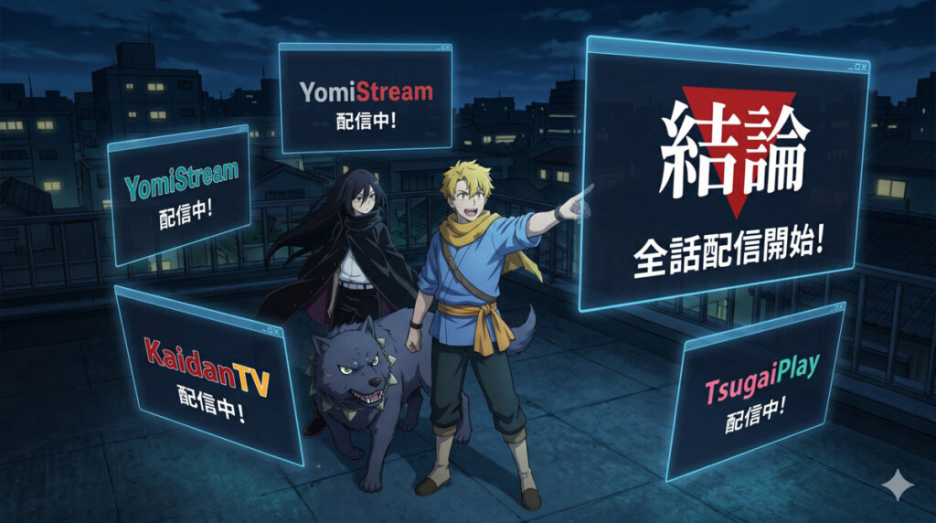 【黄泉のツガイ】配信はどこで見れる？【結論】