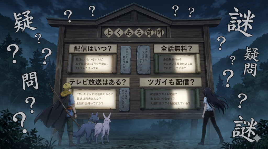 【黄泉のツガイ】配信に関するよくある質問