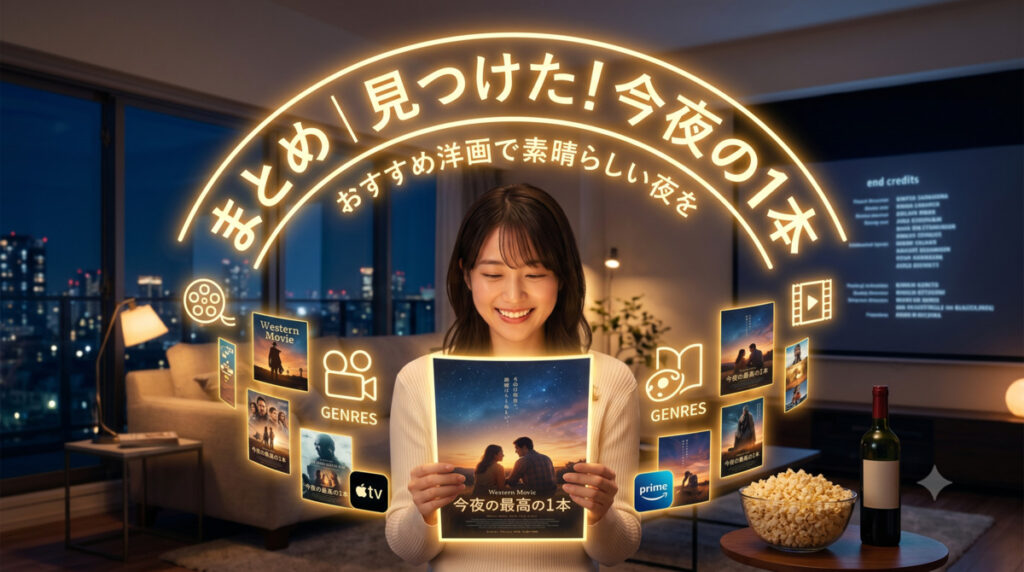 まとめ｜おすすめ洋画で「今夜の1本」を見つけよう