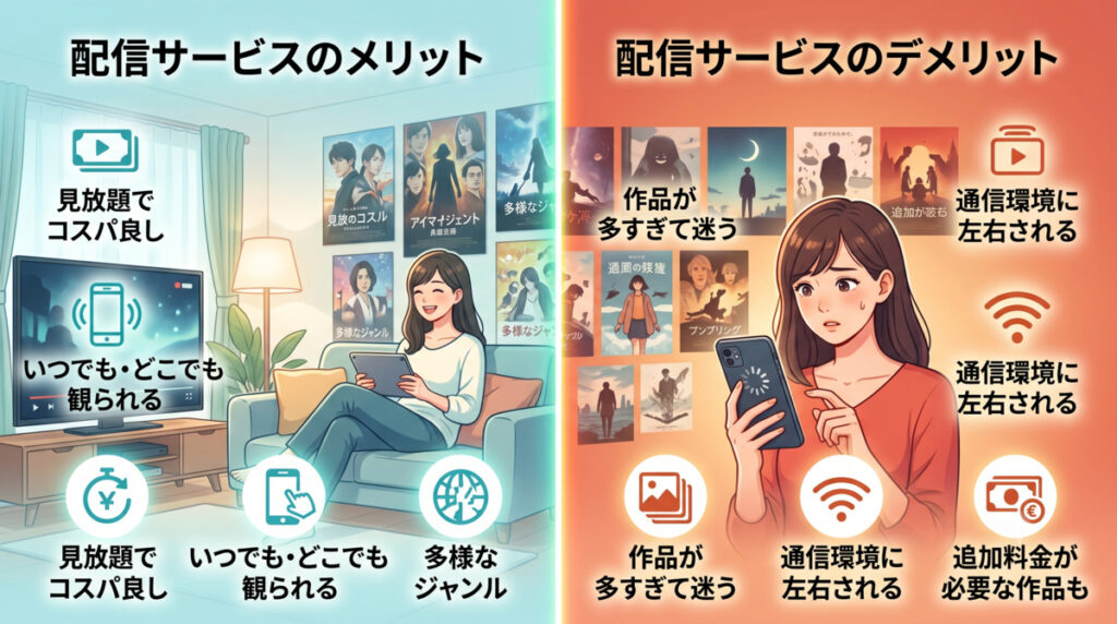 配信サービスで洋画を観るメリット・デメリット