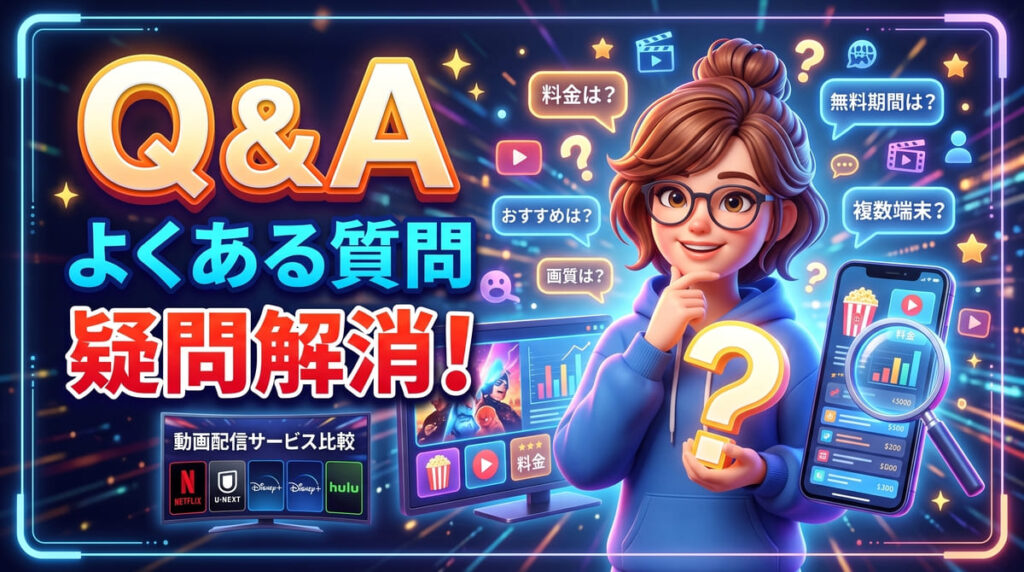 【Q&A】動画配信サービス比較のよくある質問