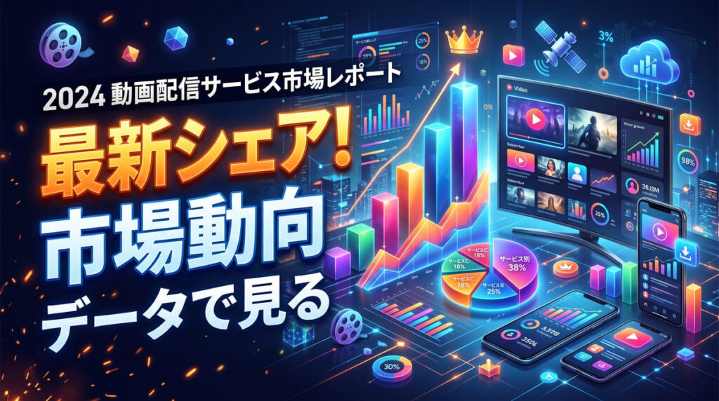データで見る動画配信サービスの最新シェアと市場動向