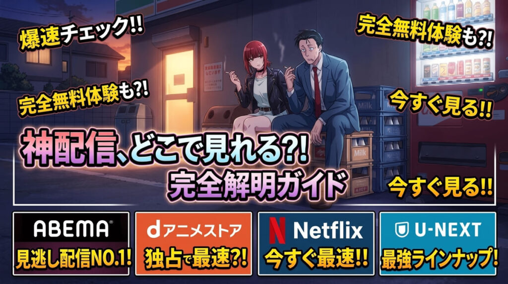【スーパーの裏でヤニ吸うふたり】の配信はどこで見れる？